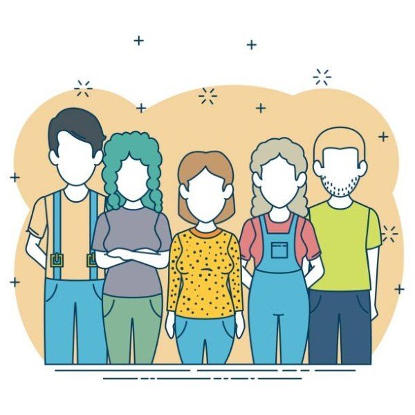 avatar nhóm 5 người cute 13