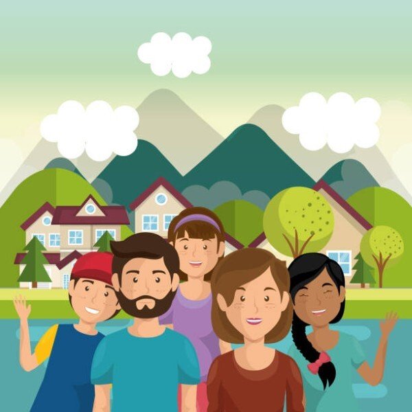 avatar nhóm 5 người cute 16