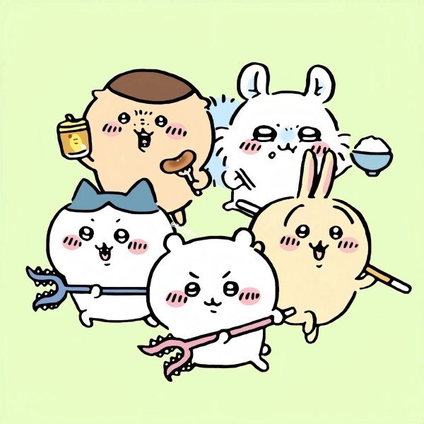 avatar nhóm 5 người cute 17