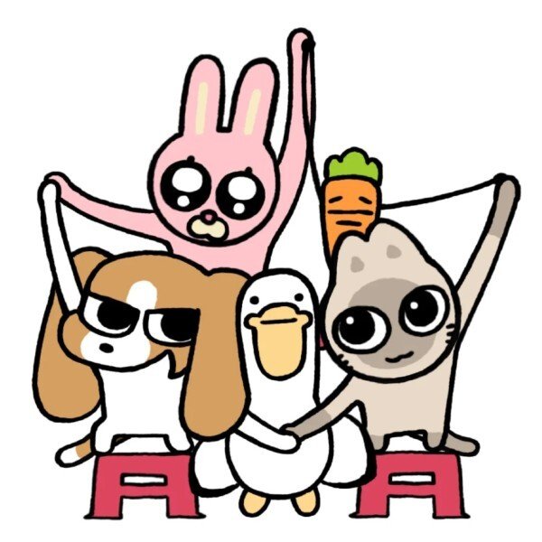 avatar nhóm 5 người cute 35