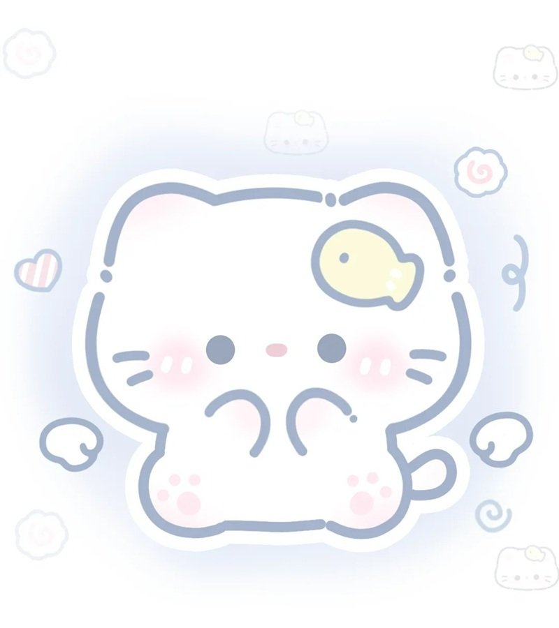 avt avatar màu xanh dương cute 20