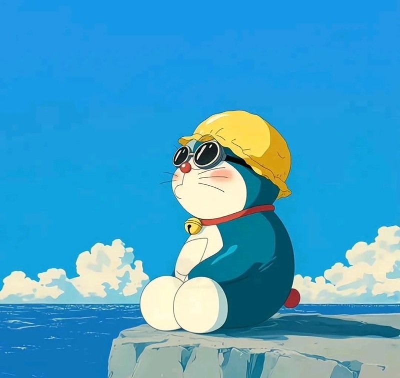 avt avatar màu xanh dương cute 24