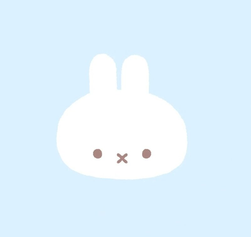 avt avatar màu xanh dương cute 28