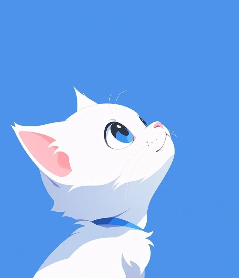 avt avatar màu xanh dương cute 30