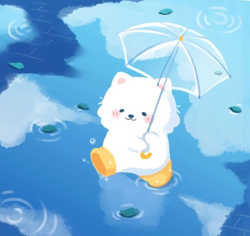 avt avatar màu xanh dương cute 37