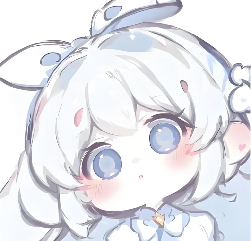 avt avatar màu xanh dương cute 39