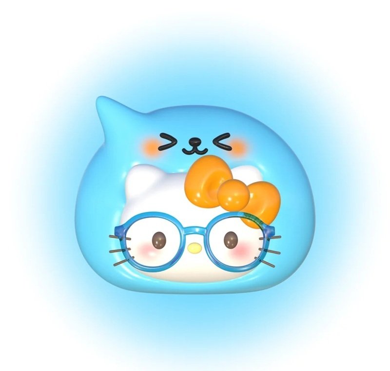 avt avatar màu xanh dương cute 46