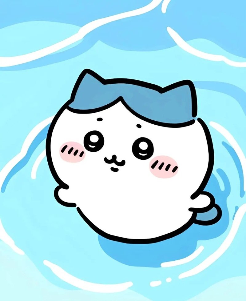 avt avatar màu xanh dương cute 8