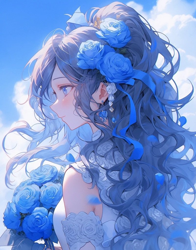 blue anime avatar 12