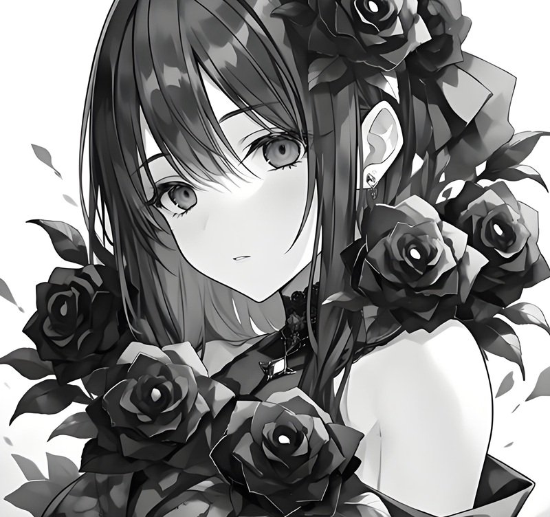 buồn avatar ảnh hoa hồng đen chất 10