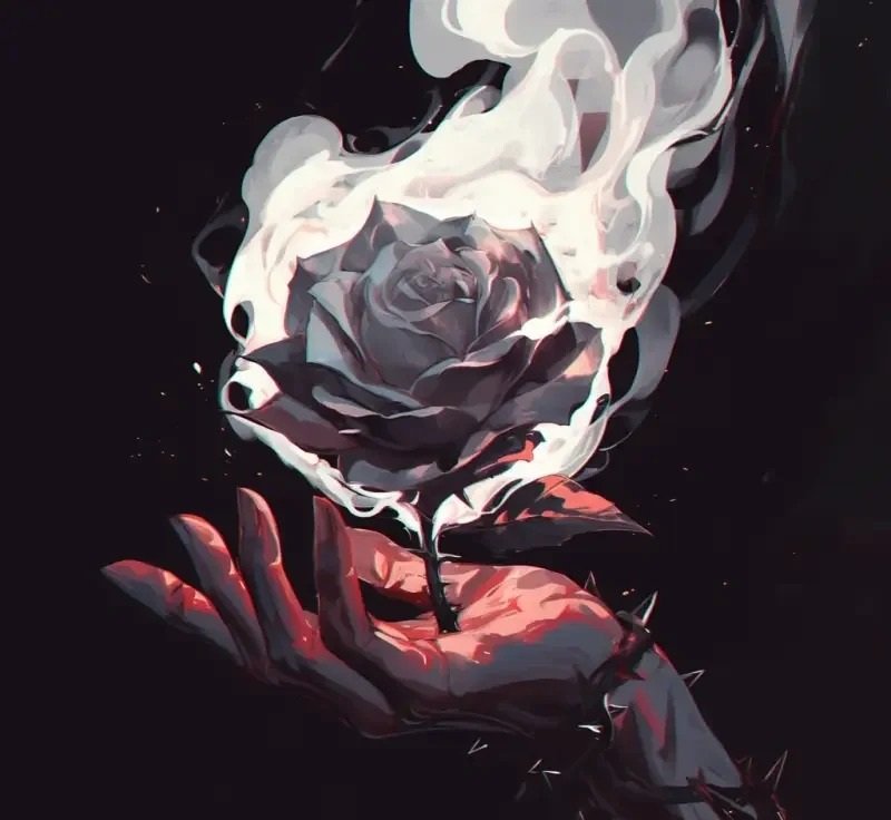 buồn avatar ảnh hoa hồng đen chất 29