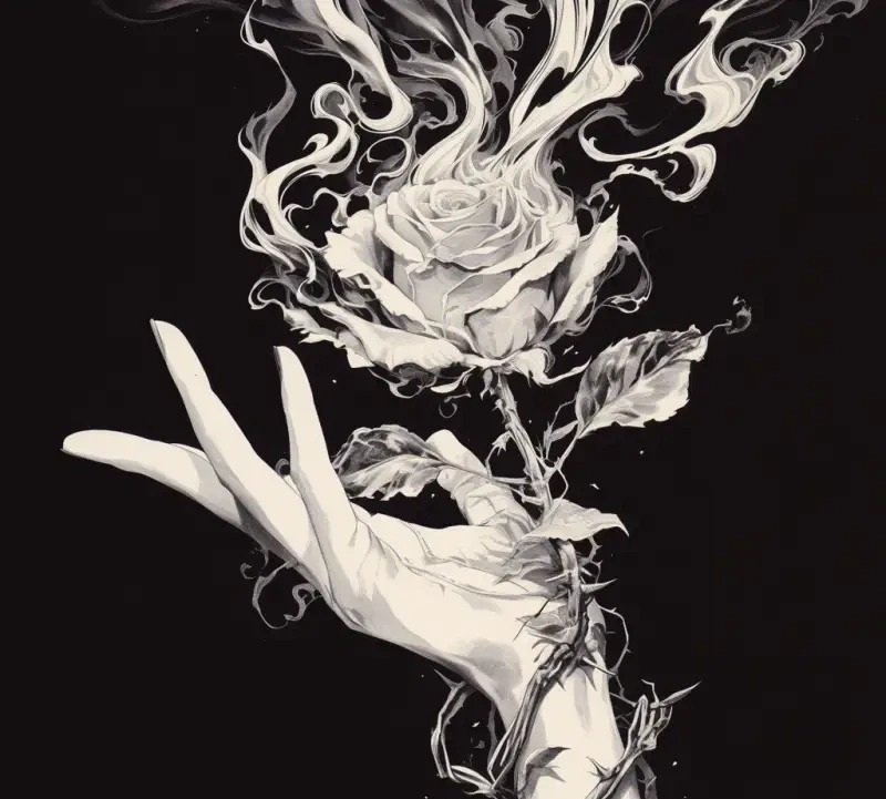 buồn avatar ảnh hoa hồng đen chất 30