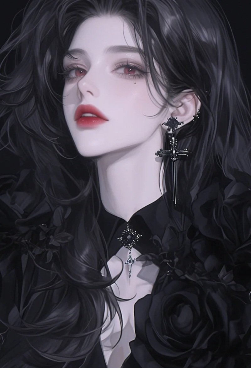 buồn avatar ảnh hoa hồng đen chất 33