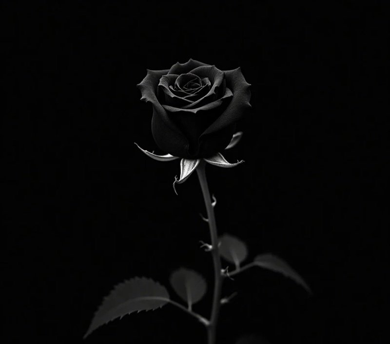 buồn avatar ảnh hoa hồng đen chất 34