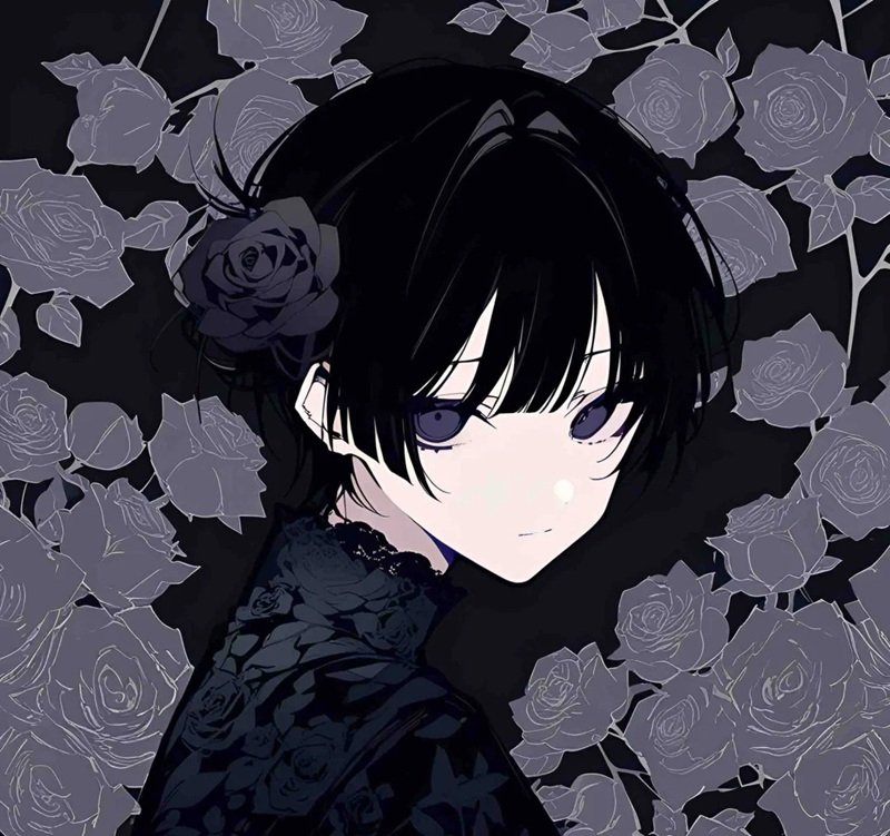 buồn avatar ảnh hoa hồng đen chất 40