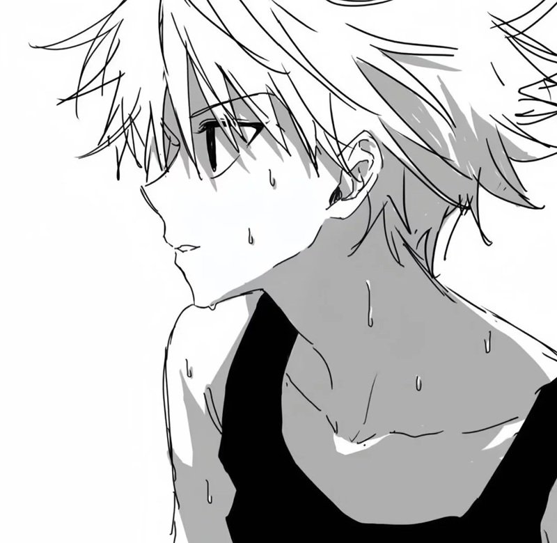 hình avatar anime đen trắng 15