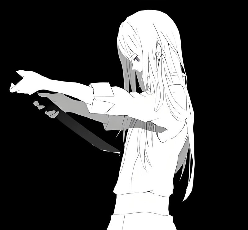 hình avatar đen buồn con gái 14