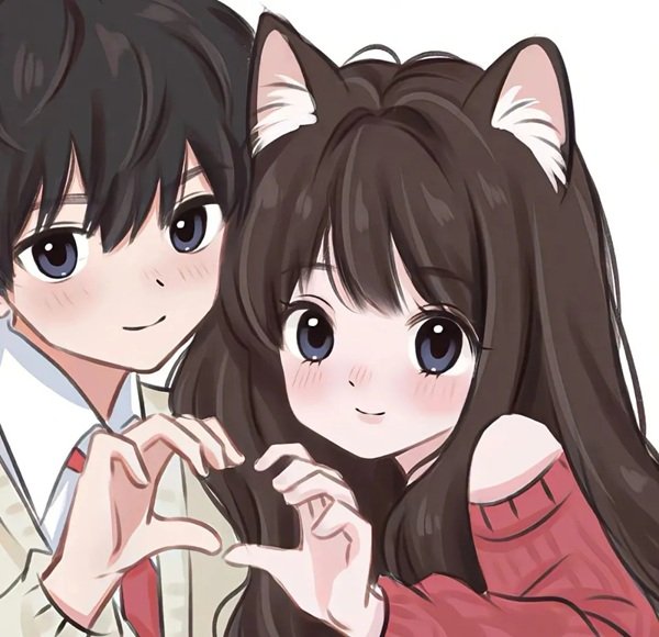 hình avatar đôi anime cute 3