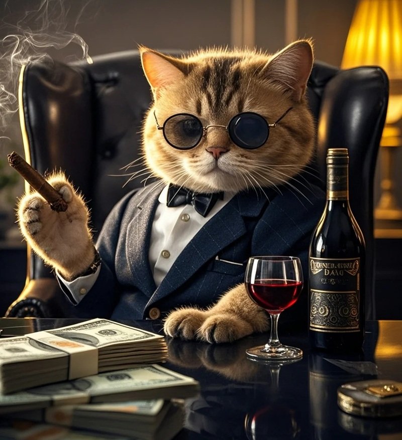 hình avatar mèo ngầu 1