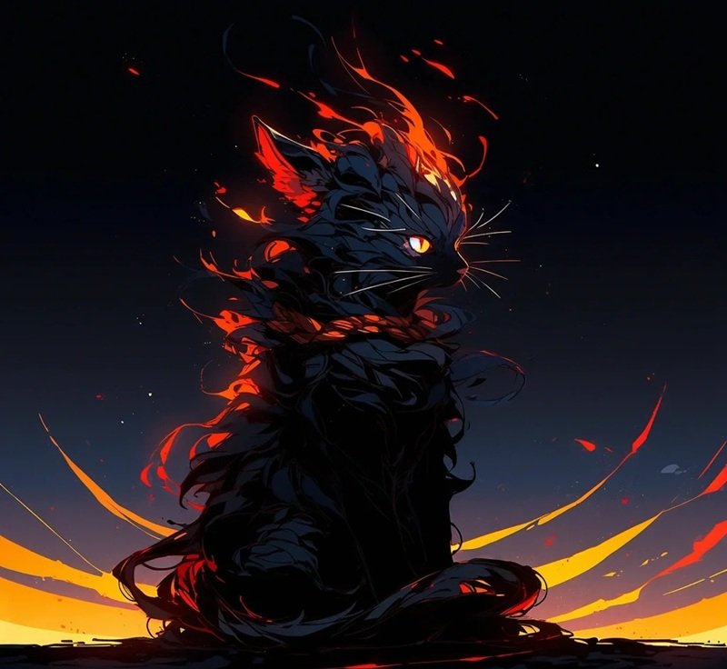 hình avatar mèo ngầu 10