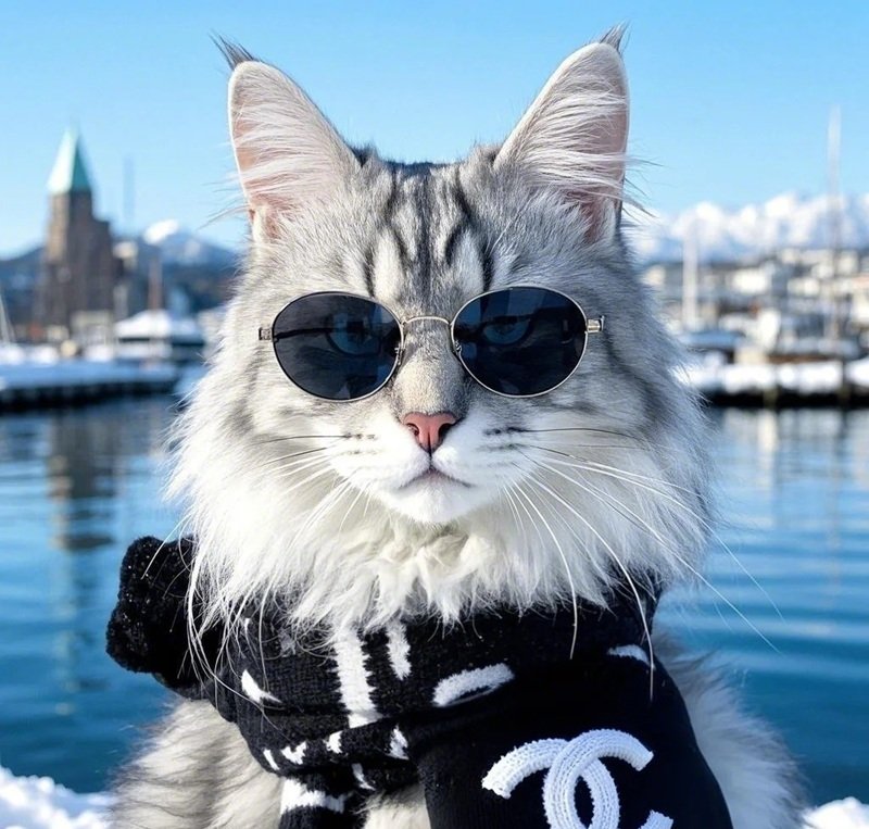 hình avatar mèo ngầu 12