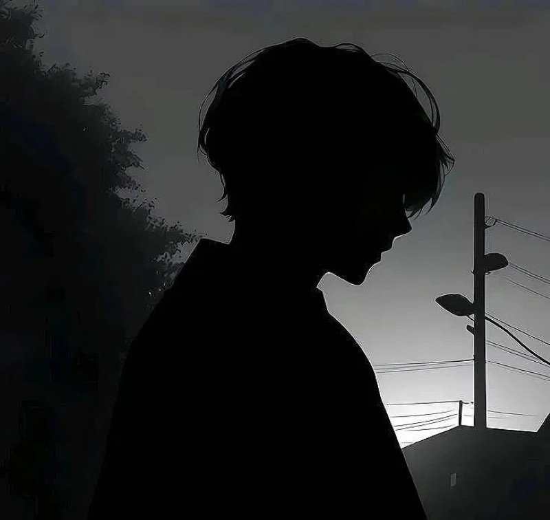 sad boy avatar anime đen trắng 22