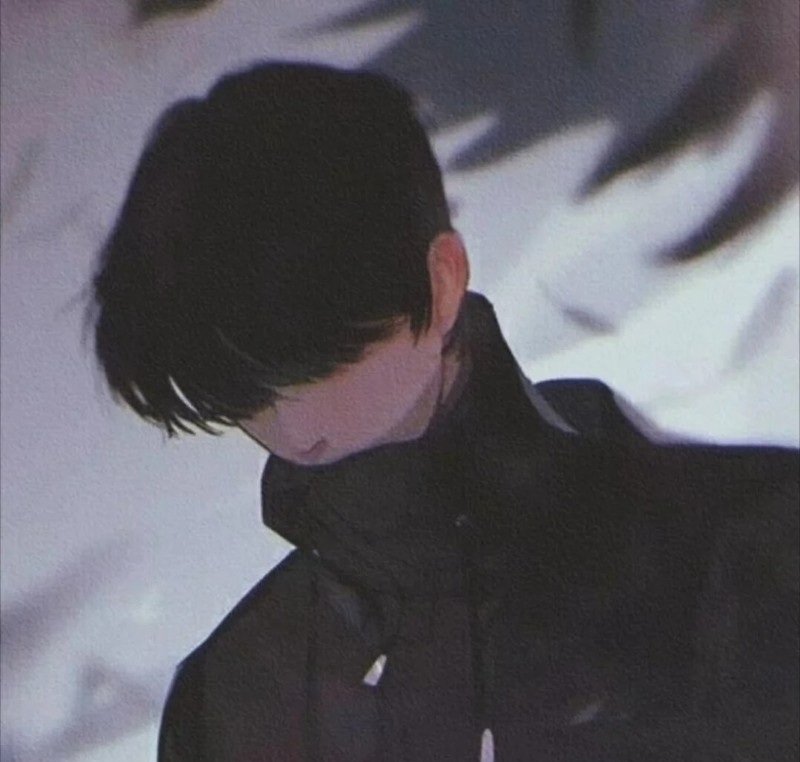 sad boy avatar anime đen trắng 23