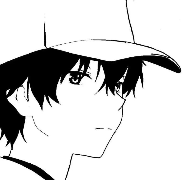 sad boy avatar anime đen trắng 41