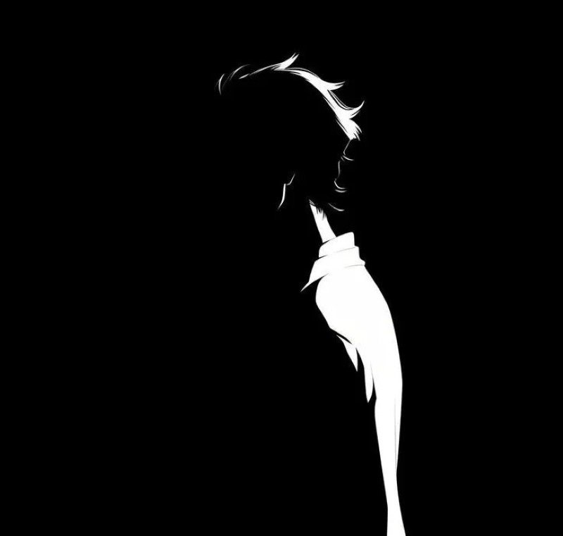 sad boy avatar anime đen trắng 8