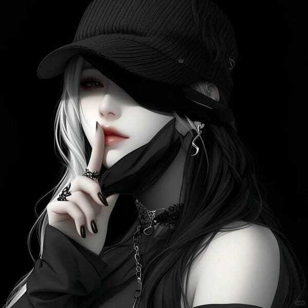 Ảnh avatar nữ che mặt người thật chụp trước gương đẹp