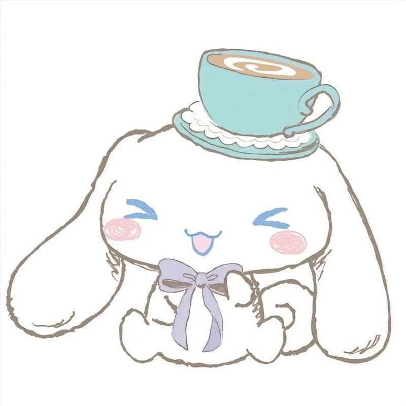 Ảnh avatar Cinnamoroll cute với background mây xanh nhẹ nhàng