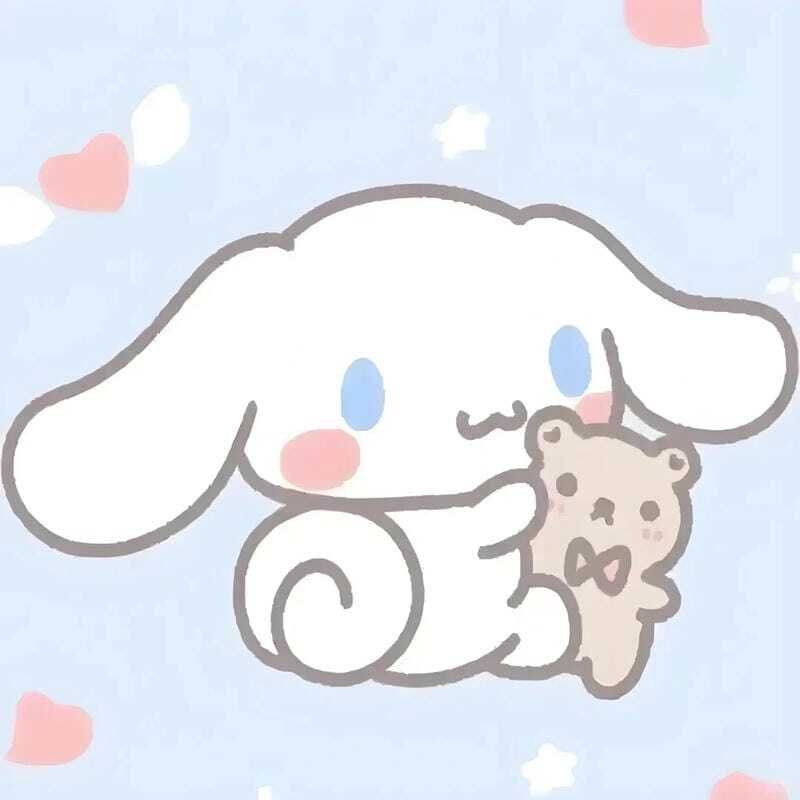 Avatar Cinnamoroll màu xanh pastel tạo cảm giác thư giãn