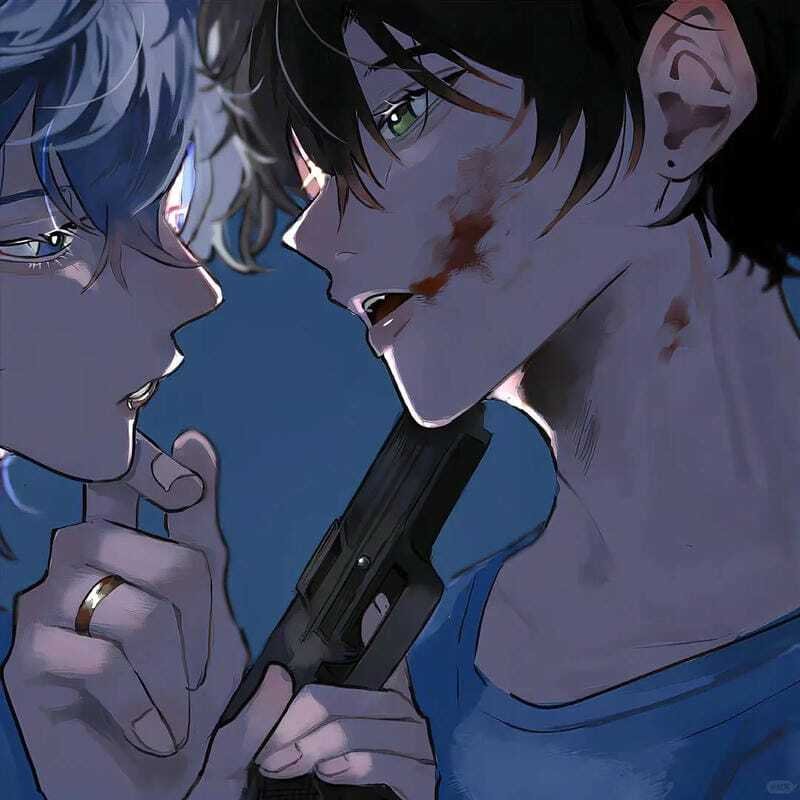 Hình avatar boy love anime phong cách trẻ trung hiện đại