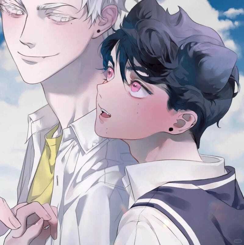 Ảnh avatar boy love cute với background nhẹ nhàng lãng mạn
