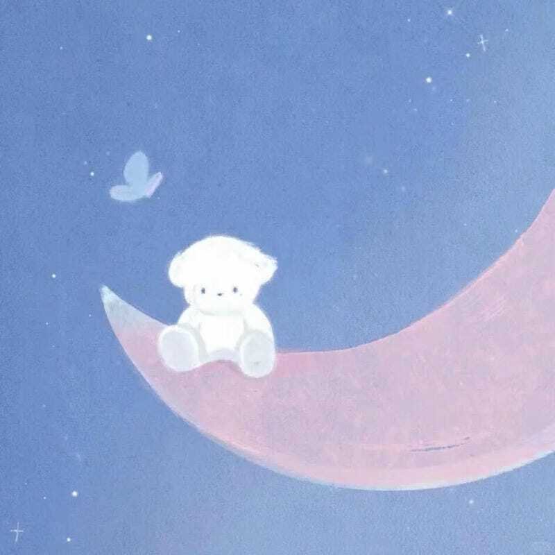 Hình avatar vô tri cute màu pastel nhẹ nhàng đáng yêu