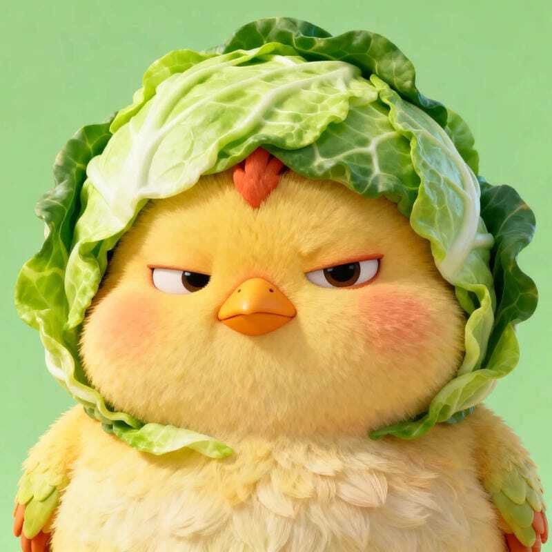 Hình avatar vô tri hài hước phong cách chibi đáng yêu