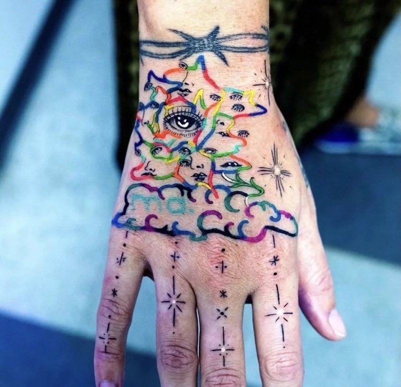 hình xăm bàn tay 35