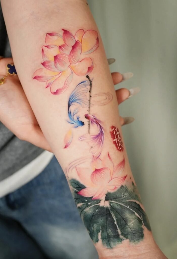 Tổng hợp 88+ hình xăm cá chép hoa sen nghệ thuật Á Đông - Hình ảnh bài viết