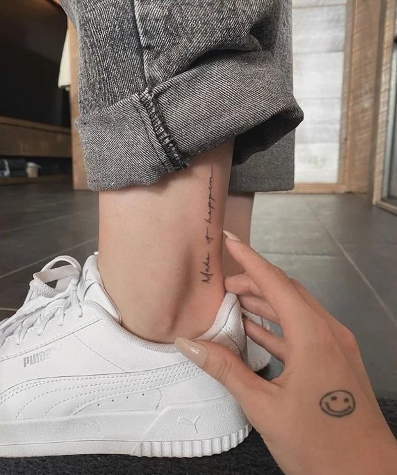 hình xăm cổ chân 13