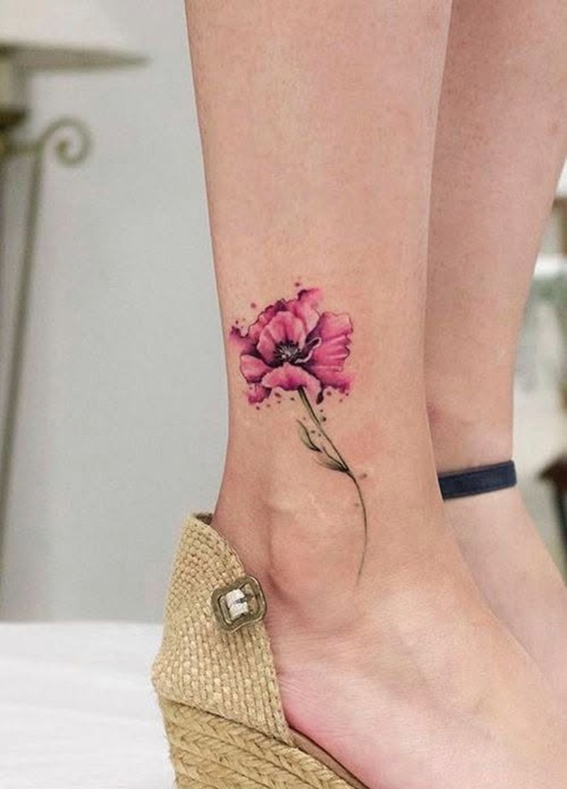 hình xăm cổ chân 5