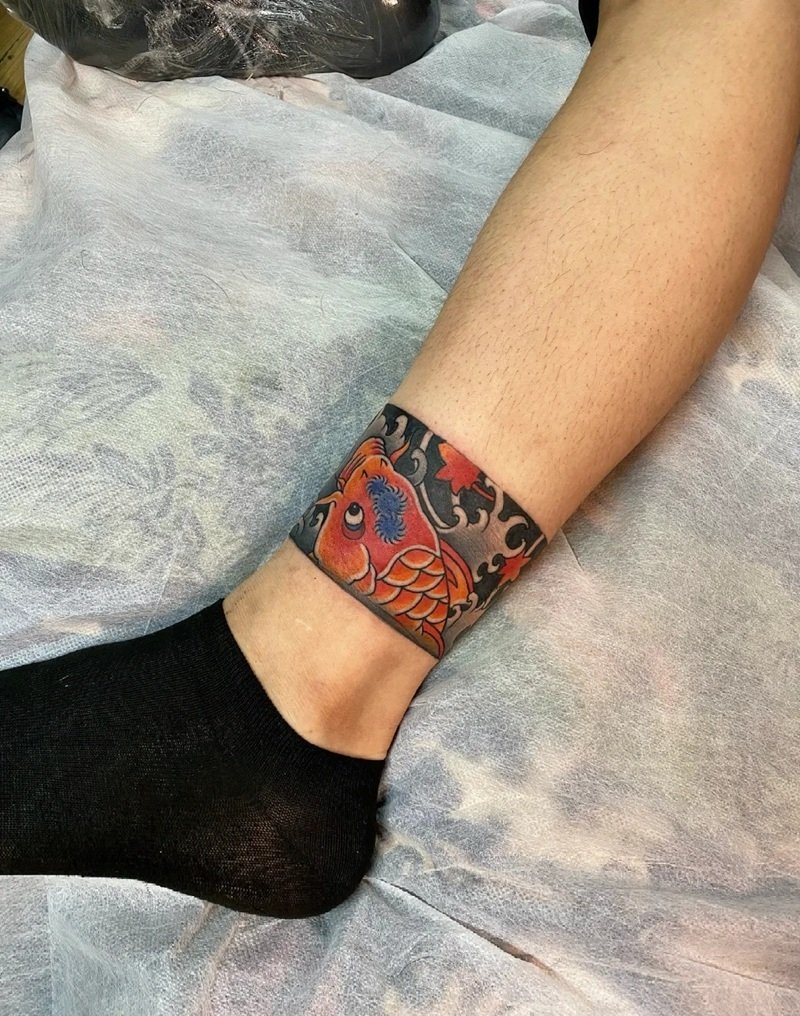 hình xăm cổ chân 8