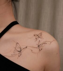 hình xăm con bướm 13