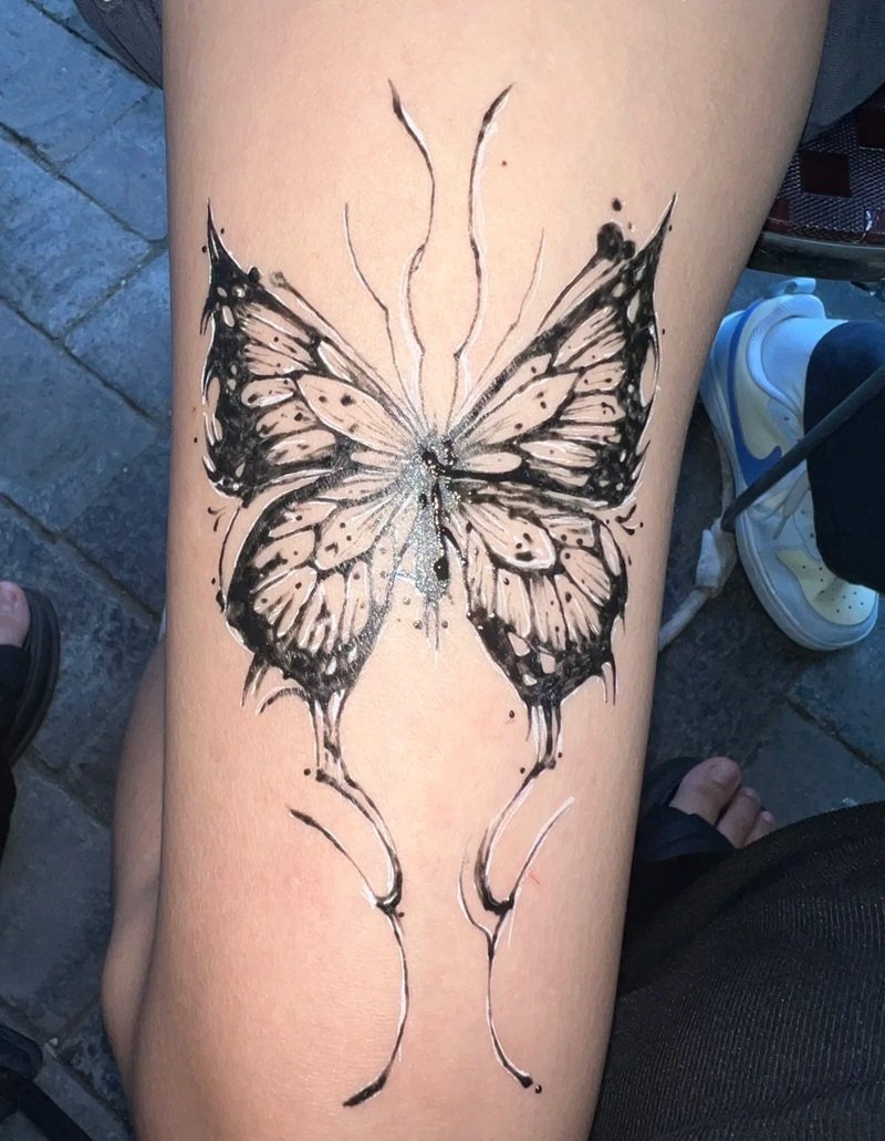 hình xăm con bướm 21