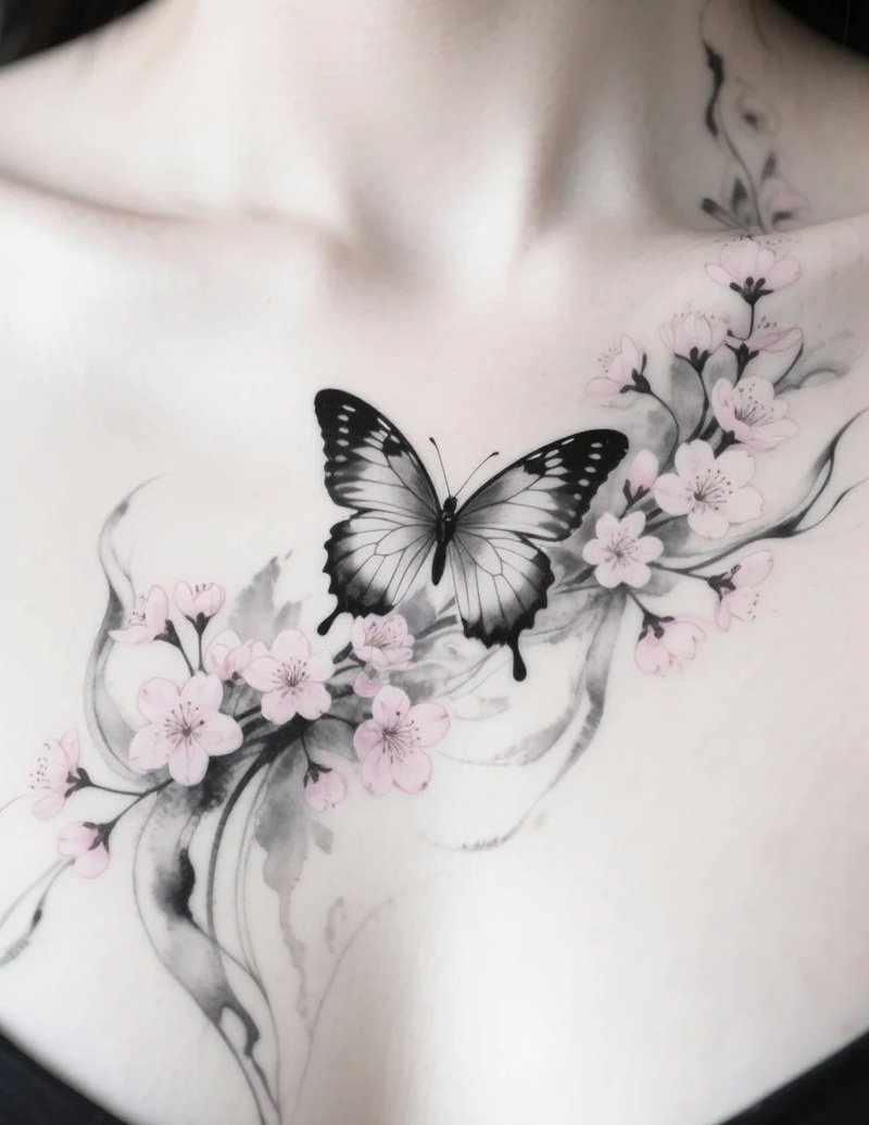 hình xăm con bướm 32