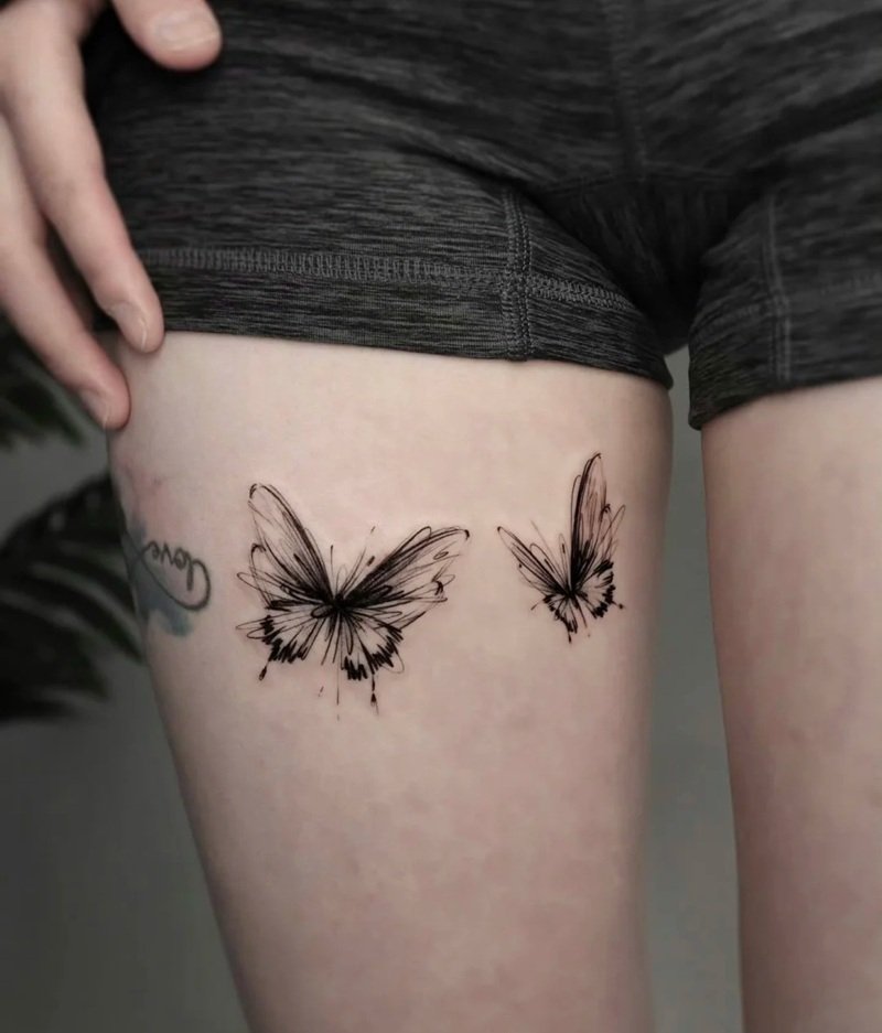 hình xăm con bướm 36