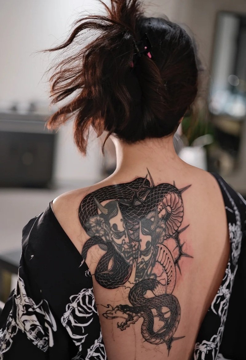hình xăm con rắn 37
