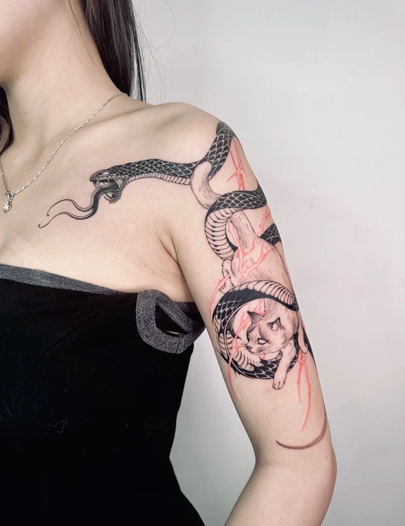 hình xăm con rắn 8