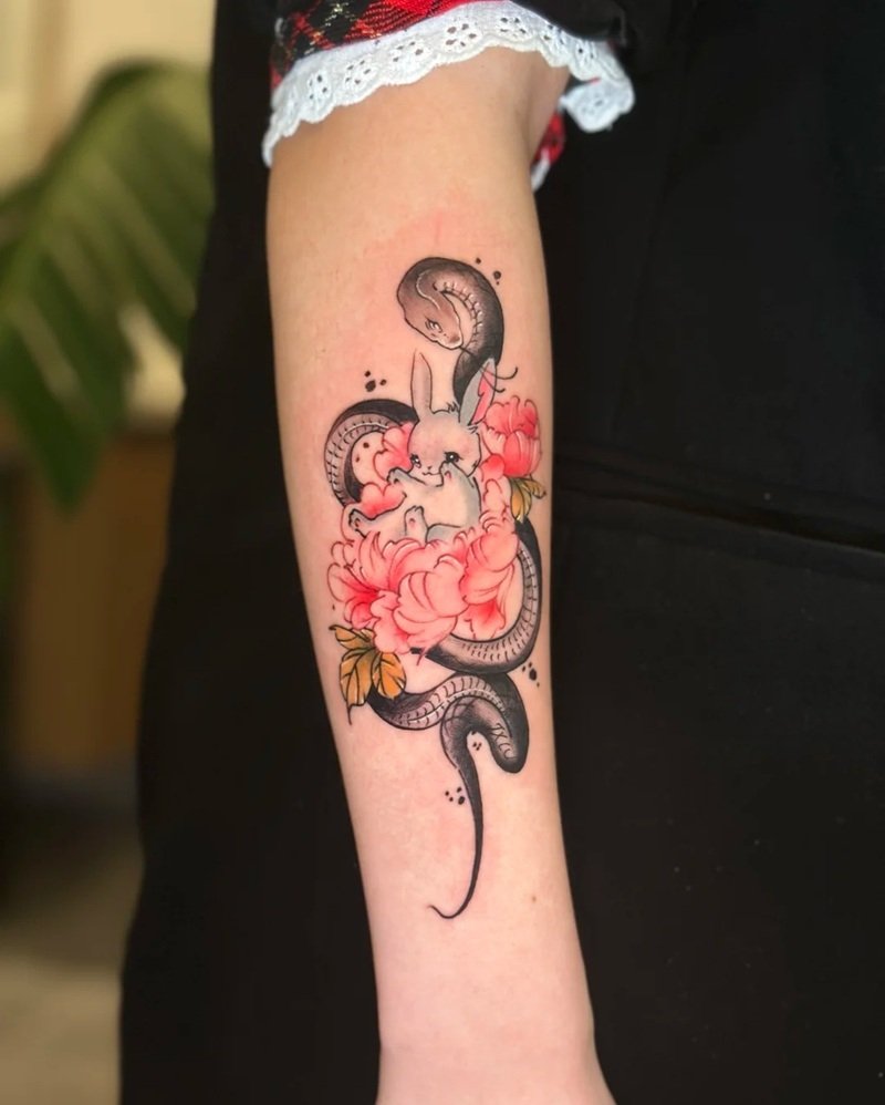 hình xăm con thỏ 18
