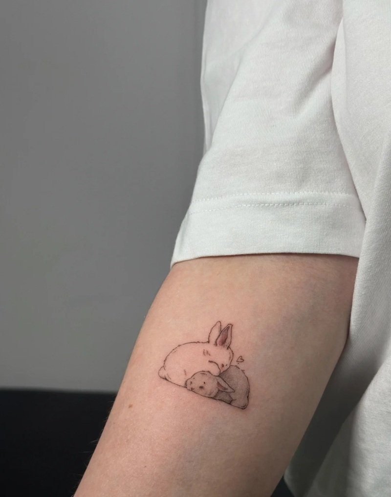 hình xăm con thỏ 28