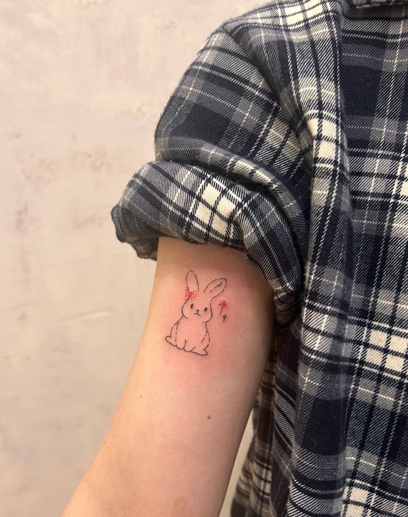 hình xăm con thỏ 3